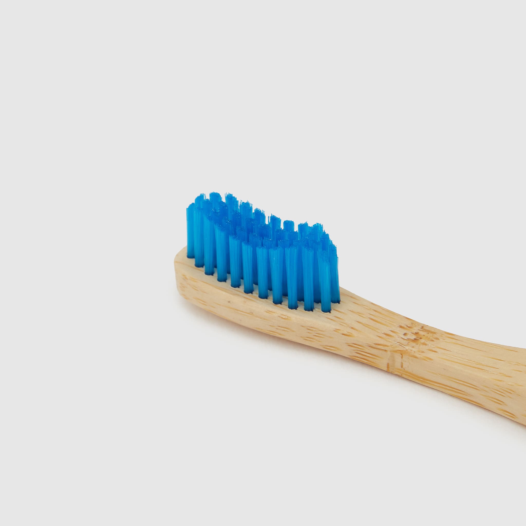 Bamboo Toothbrush - Soft Bristles Blue Color for Kids - Pack Shot Product - BAMandBOO Grounded Skincare Azores