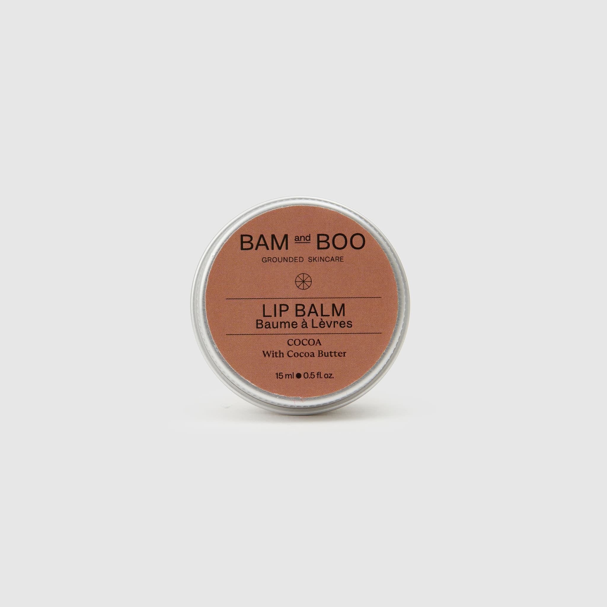 Lip Balm - Cocoa Flavour - Pack Shot Product - BAMandBOO Grounded Skincare Azores