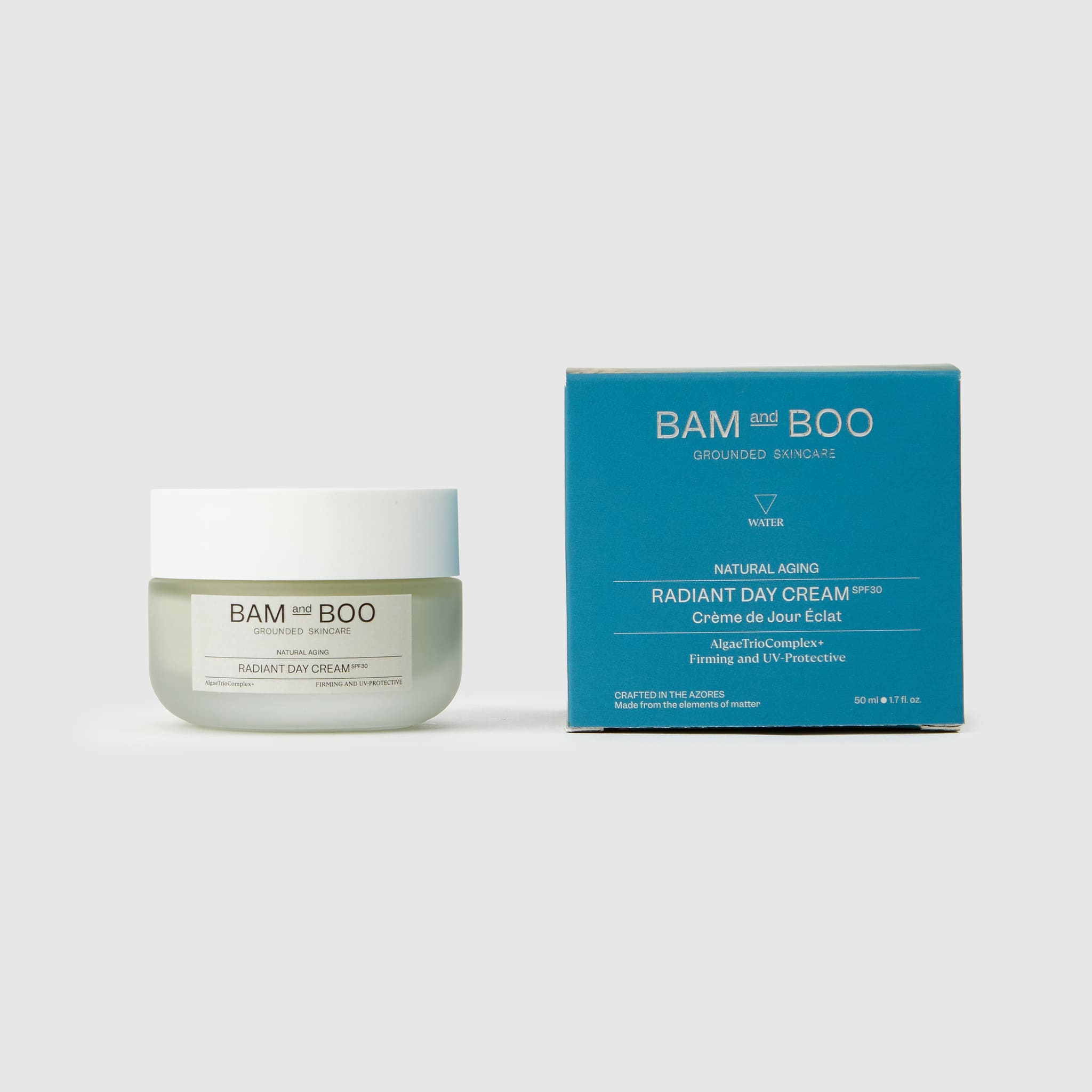 Radiant Day Cream - Pack Shot Product Packaging - BAMandBOO Grounded Skincare Azores