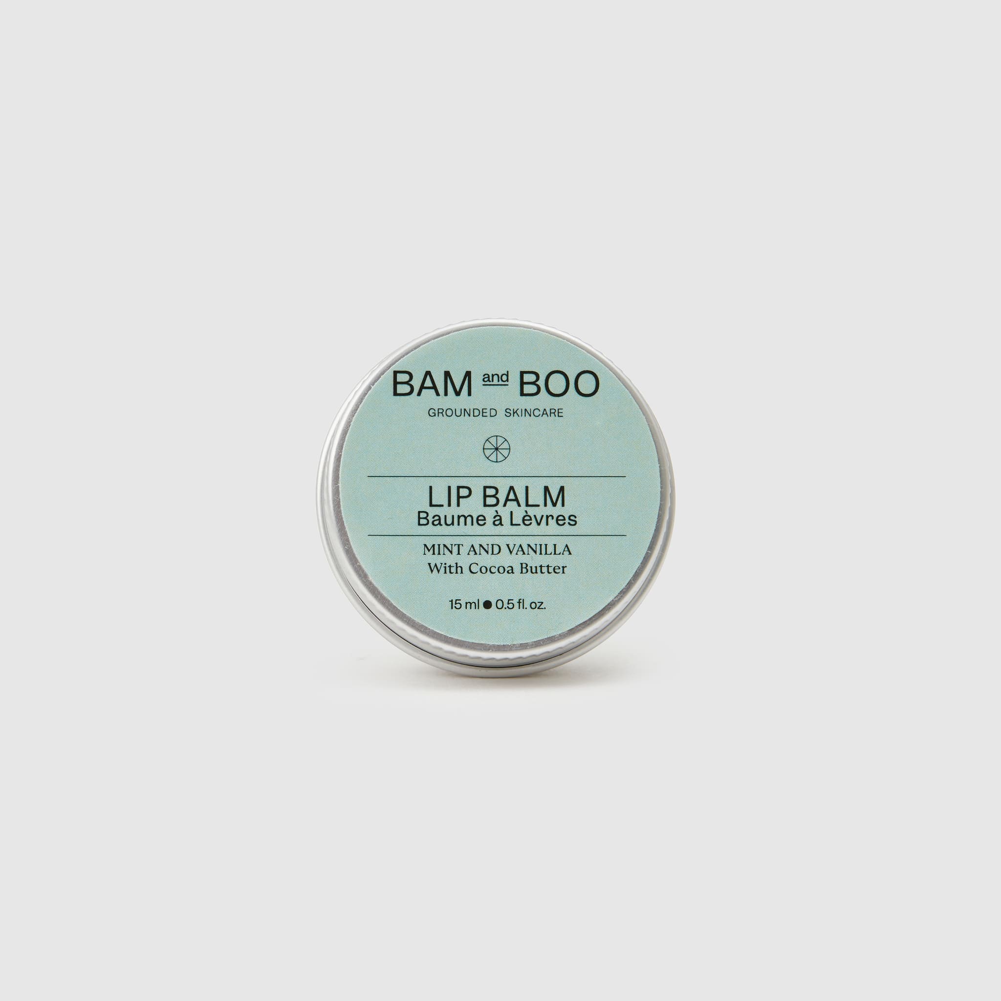 Lip Balm - Mint and Vanilla Flavour - Pack Shot Product - BAMandBOO Grounded Skincare Azores