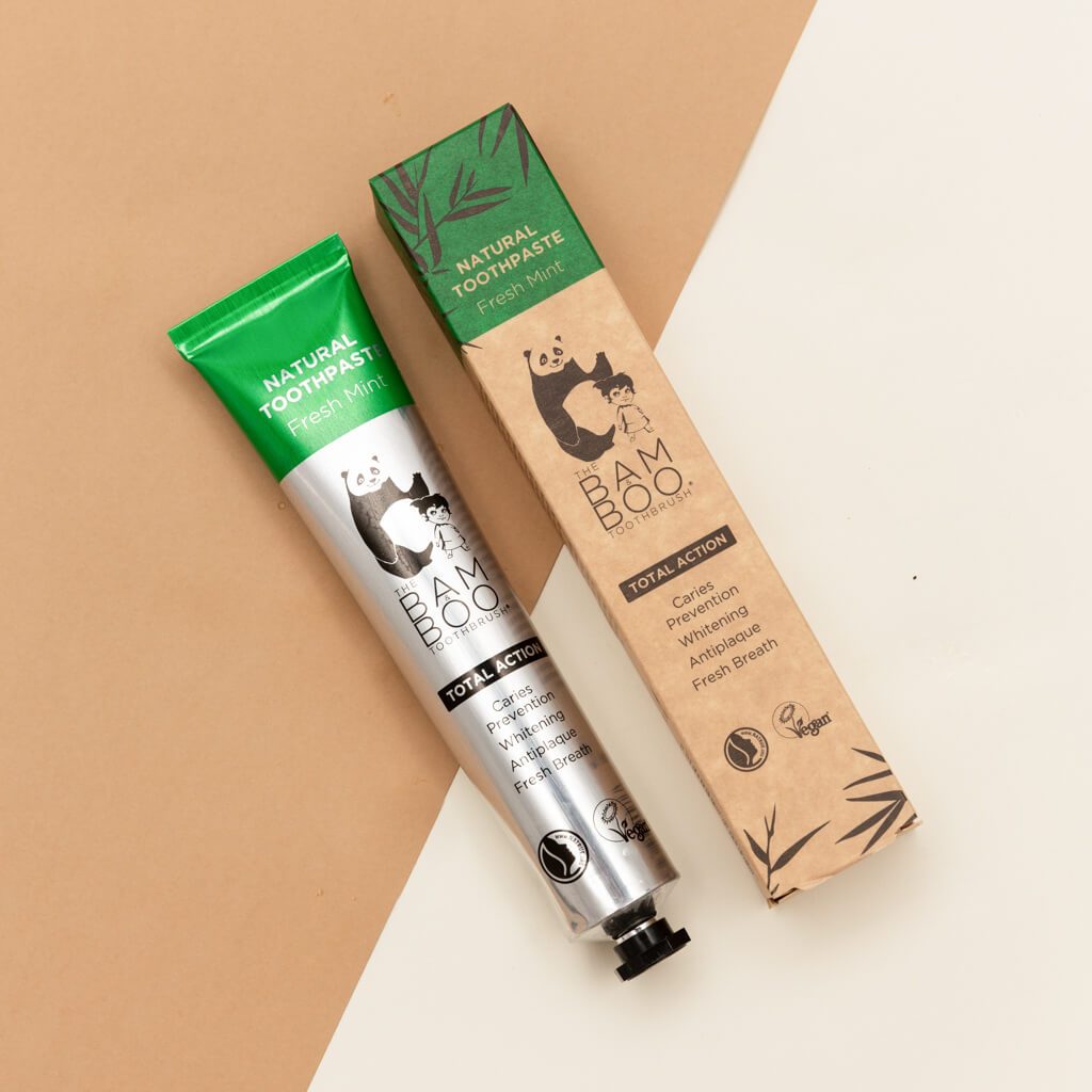 NATURAL TOOTHPASTE - Bamboo Toothbrush Bam&amp;Boo - Eco-friendly, vegan, sustainable oral and personal care