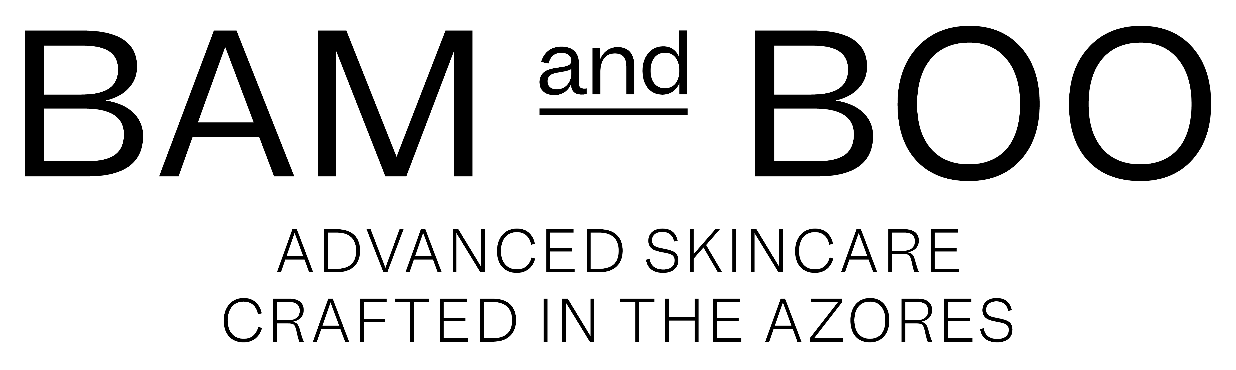 Primary Logo Black - Advanced Skincare Crafted in the Azores Signature - BAMandBOO Grounded Skincare Crafted in the Azores